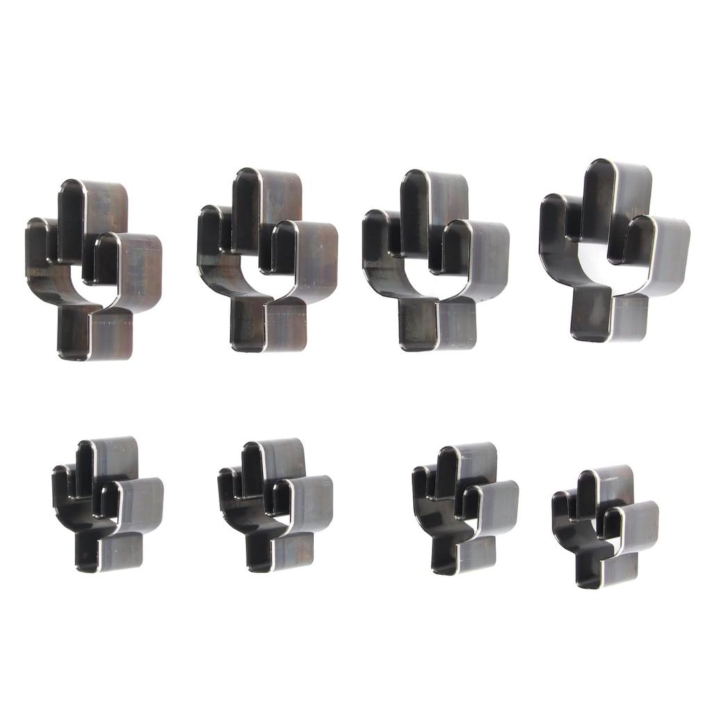 Leather Cutting Dies 8pcs, High Carbon Steel Cactus Shaped Punching Tool Metal Leather Craft DIY Cutting Mold for Leather Crafts and Other Art