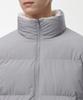 Musinsa Standard Daily Puffer Reversible Fleece Short Padded Jacket [Light Gray/Ivory]