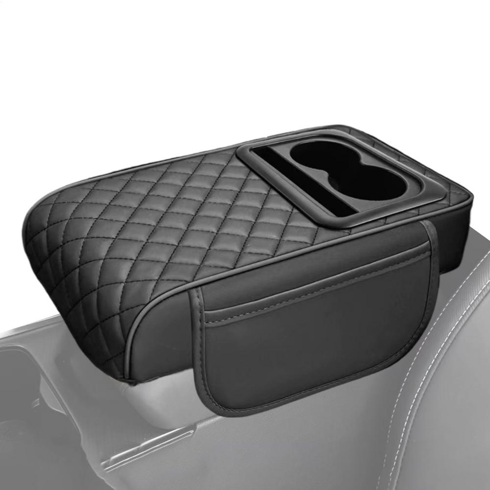 Car Center Console Cover Multifunctional Car Center Console With Cup Holder Ergonomic Automotive Interior Truck Suvs Front Seat
