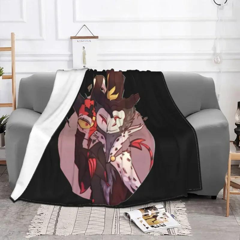 Helluva Boss Blitzo Blitzo Stolas Plush Blanket Animation Fashion Throw Blankets for Bed Sofa Couch 200x150cm Rug Piece