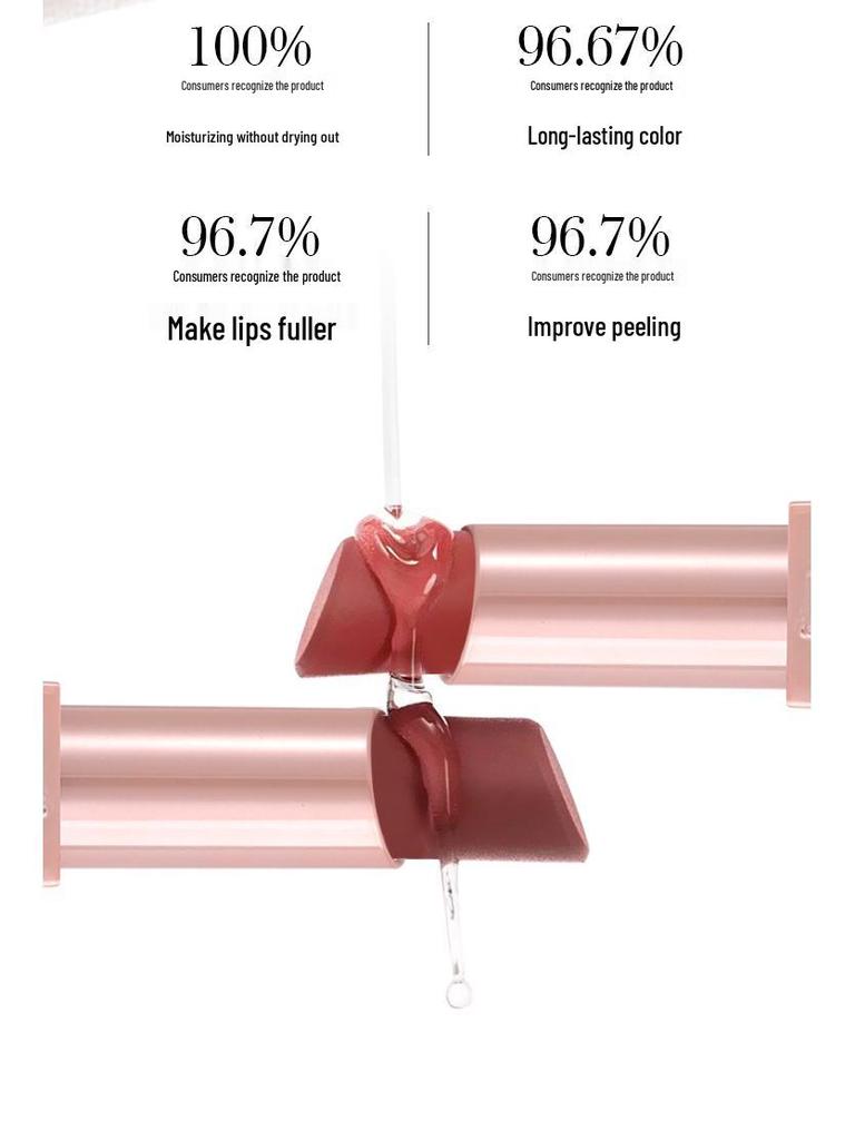 WODWOD Crystal Jelly Mirror Lipstick: Silky, Moisturizing, Brightening, Non-drying, Long-lasting Lip Makeup.