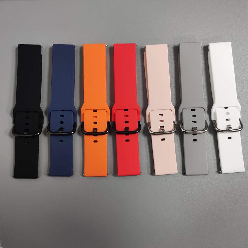 Silicone 20mm 22mm Wriststrap For AMAZFIT BALANCE2 Sports Replace Band BIP6 5 UNITY/GTS 4 3/GTR 4 3pro 2e/Active 2 Soft Bracelet