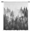 Forest Tree Simplicity Sheer Curtains For Living Room Bedroom Tulle Curtain For Kitchen Voile Curtain Blind Panels