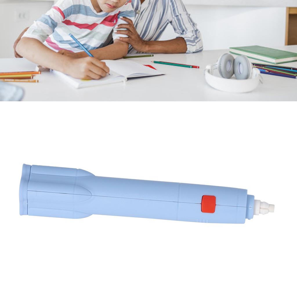 Electric Eraser Low Noise Rechargble 2 Replacble Refills 2.7x16cm ABS Electric Pencil Eraser for Study