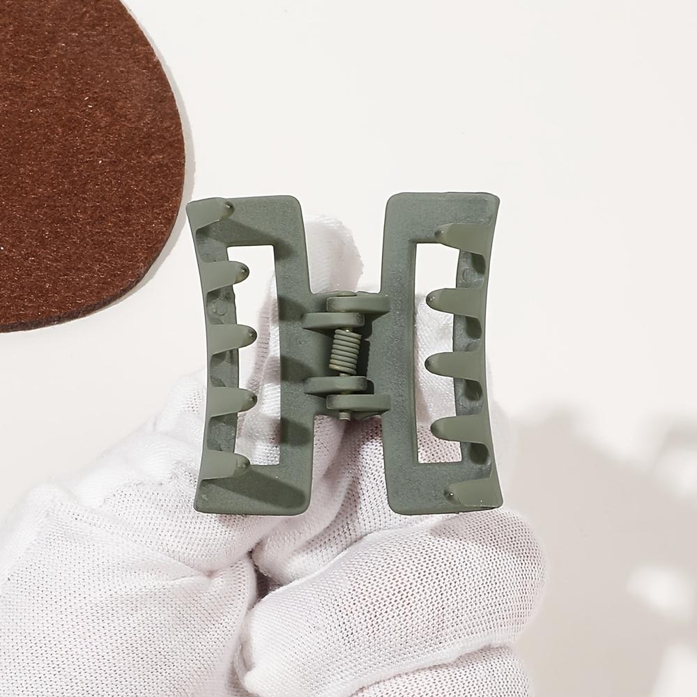 4pcs Classic Frosted Square Hair Clips - Add a Touch of Elegance To Your Hairdo!