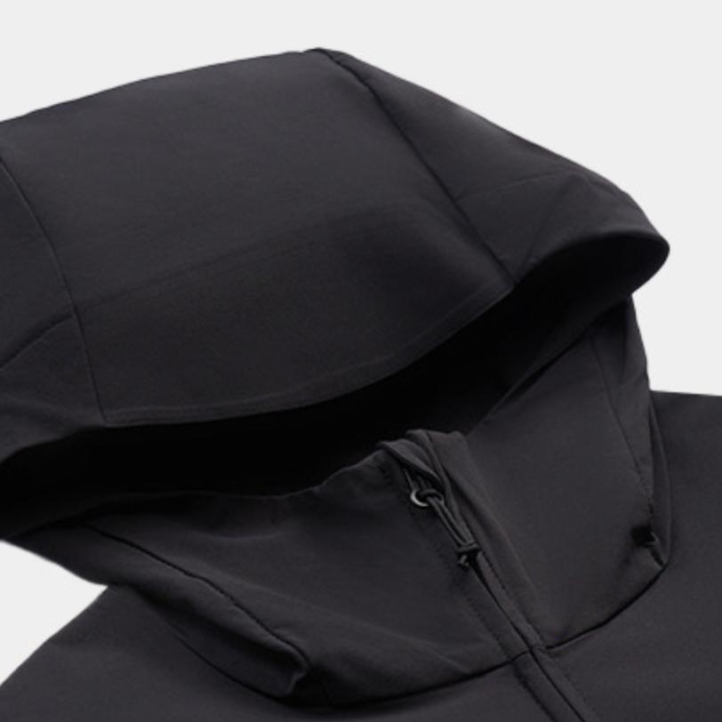 Under Armour Ef Soft Shell Woven Comfortable Warm Windproof Outdoor Sports Jacket Men Jacket Black 6014384-001