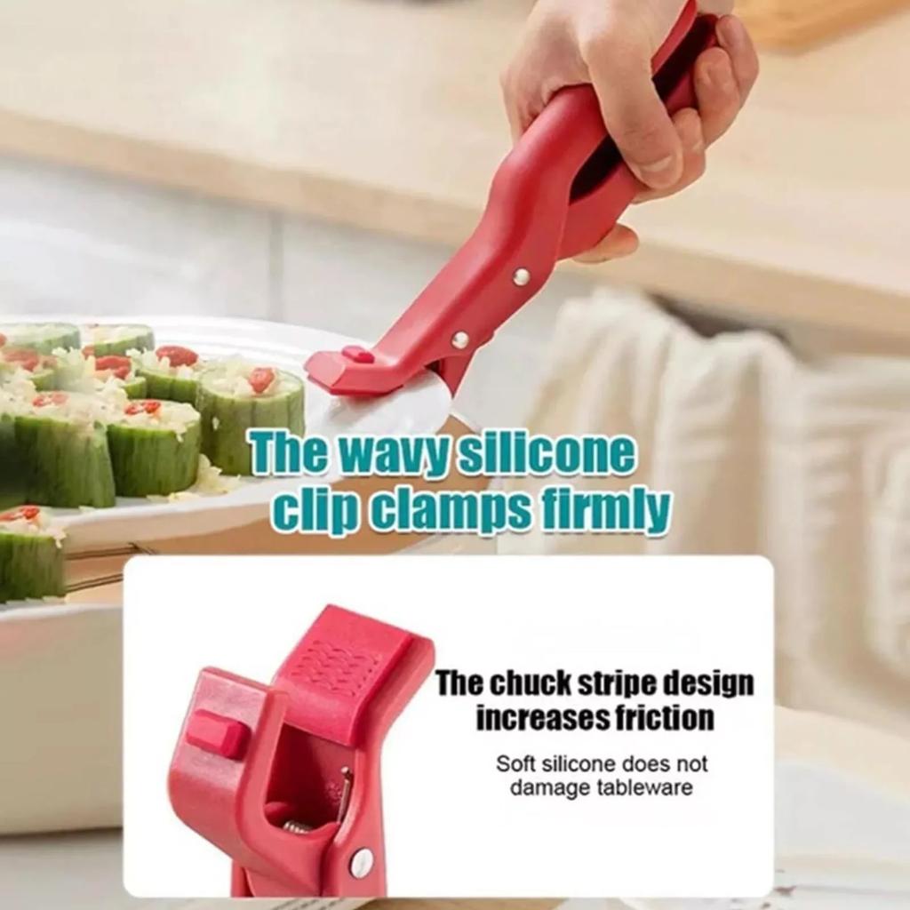 1pc Anti-Scald Clip Silicone Kitchen Anti Scald Plate Bowl Dish Pot Holder Home Anti-Hot Clip Lifter Kitchen Accessories Gadget