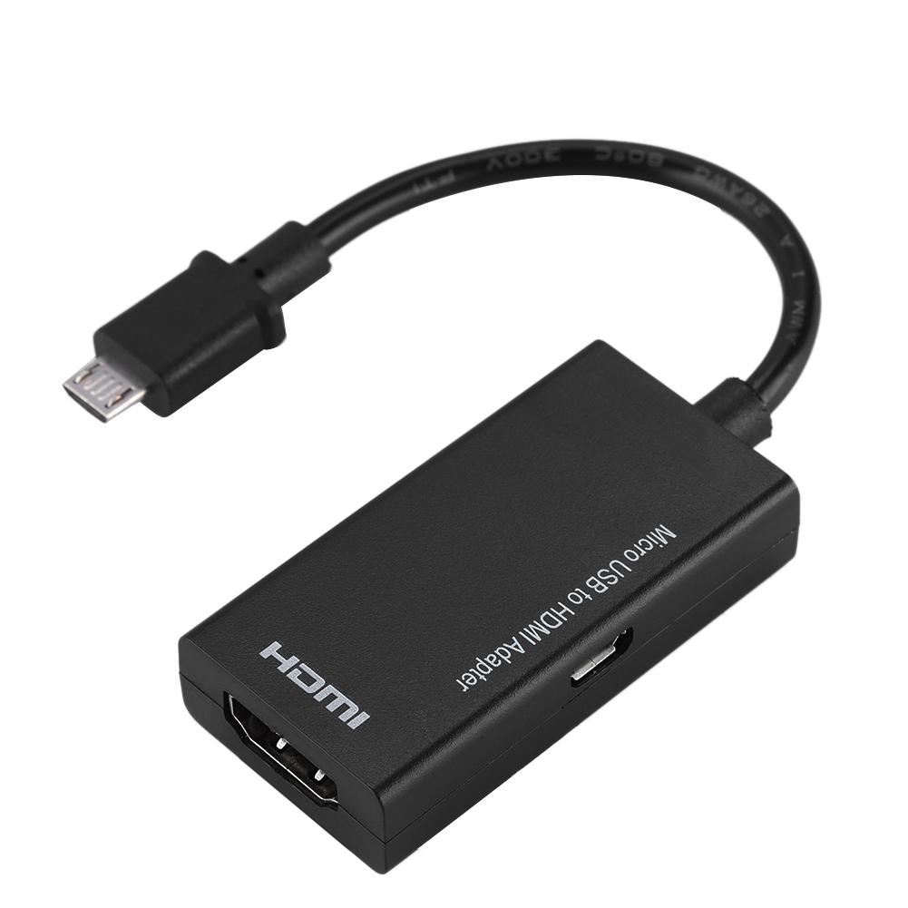 1080P Micro USB To HDMI Adapter 8 Channel Stereo Sound 5pin HDMI Video Adapter for Android