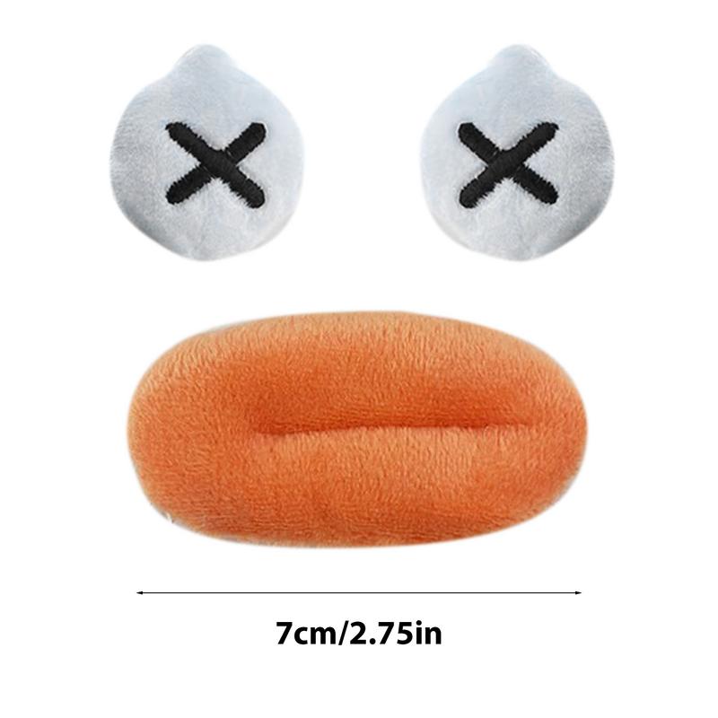 Motorcycle Hat Embellishments Funny Plush Expression Sausage Mouth Fun Decor Creative Embellishments Multi-Purpose Use On