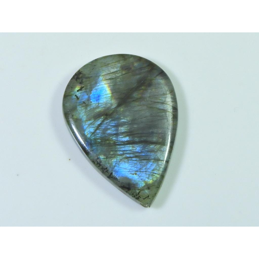 25X35MM Natural Labradorite Pink Purple Flashy Pear Cabochon Loose Gemstone SK-3266