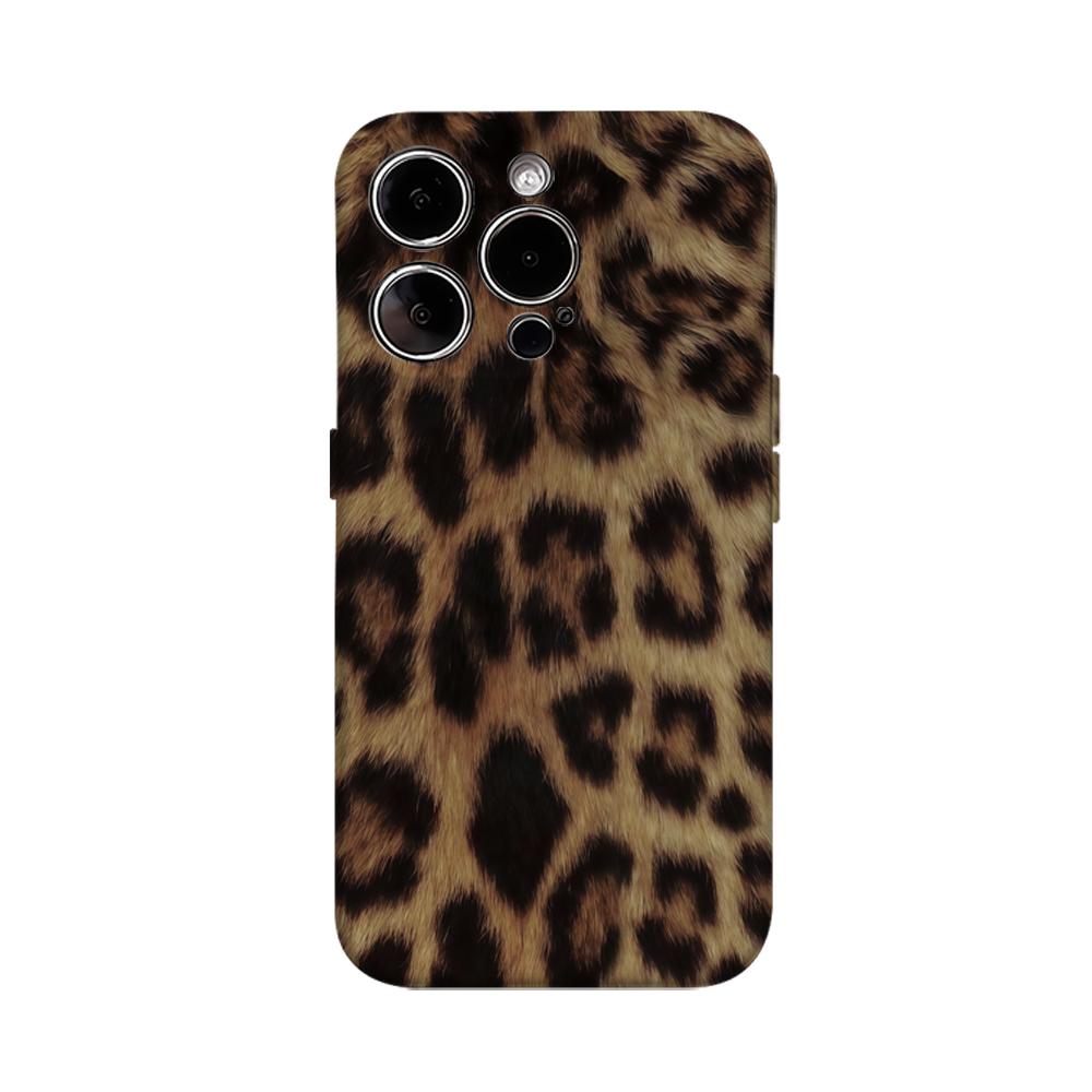 Leopard Print Pattern Phone Case for IPhone 16 15 14 13 12 11 X XS XR XSMAX 7 8 Pro Max Plus Double-layer Back Cover