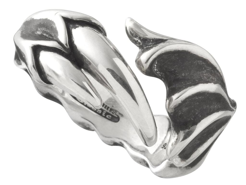 Artemis Classic Crawl Size 15 Silver Brand Silver 925 Satan's Ring, (ac-acr0255), Men's Accessory, Jewelry, Ring,