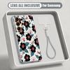 Floral Pattern Case For Samsung S26 S25 Ultra S24 S23 FE S22 A15 A16 A17 A35 A36 A37 A54 A55 A56 A57 5G Hybrid Magnetic Matte Cover