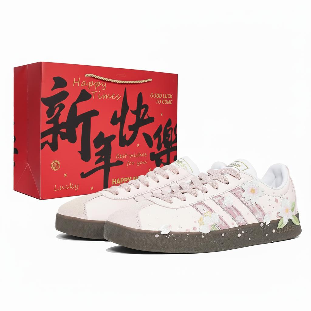 

Adidas VL COURT 2.0 Slip Resistant Abrasion Resistant Low top Skateboard Shoes Unisex Cherry Blossom Pink ID6015(Team1083-GBAG) 39⅓