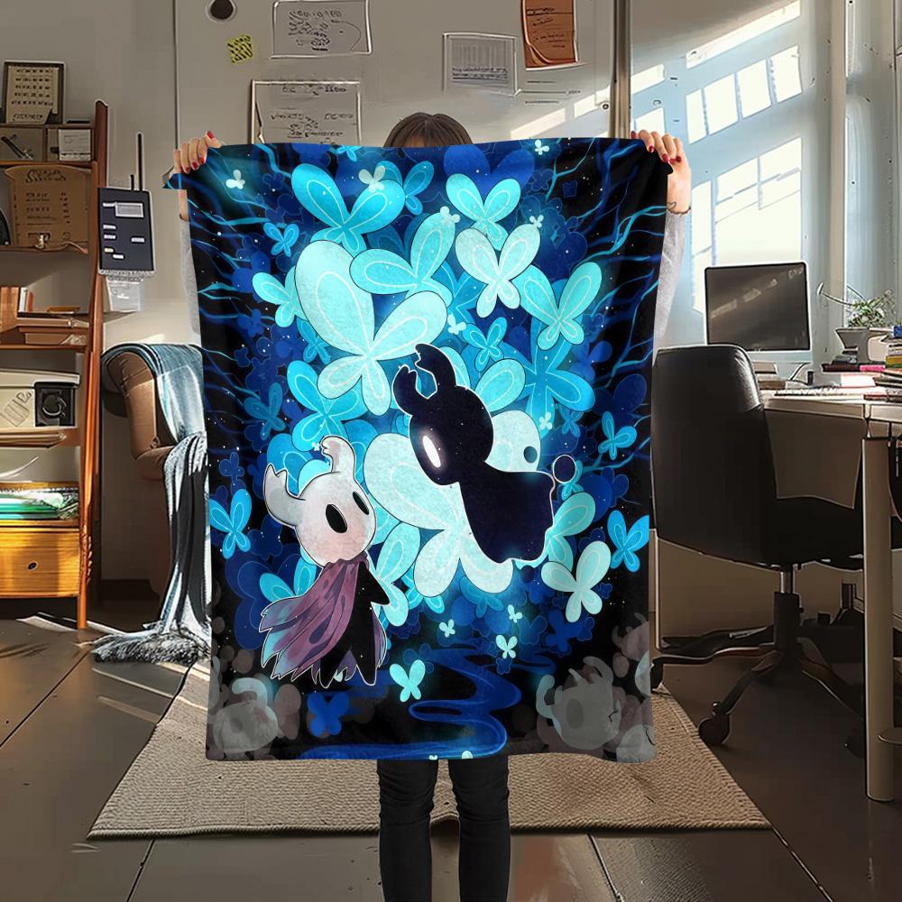 Hollow Knight Flannel Blanket, High Quality Comfortable for All Seasons, Home Decor, Warmth and Comfort