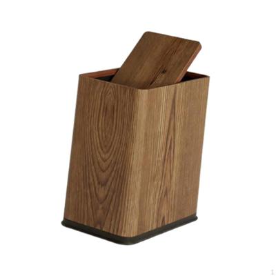 Bathroom Trash Can Narrow Garbage Bin Storage Bucket with Lid Minimalist Rubbish for Restroom