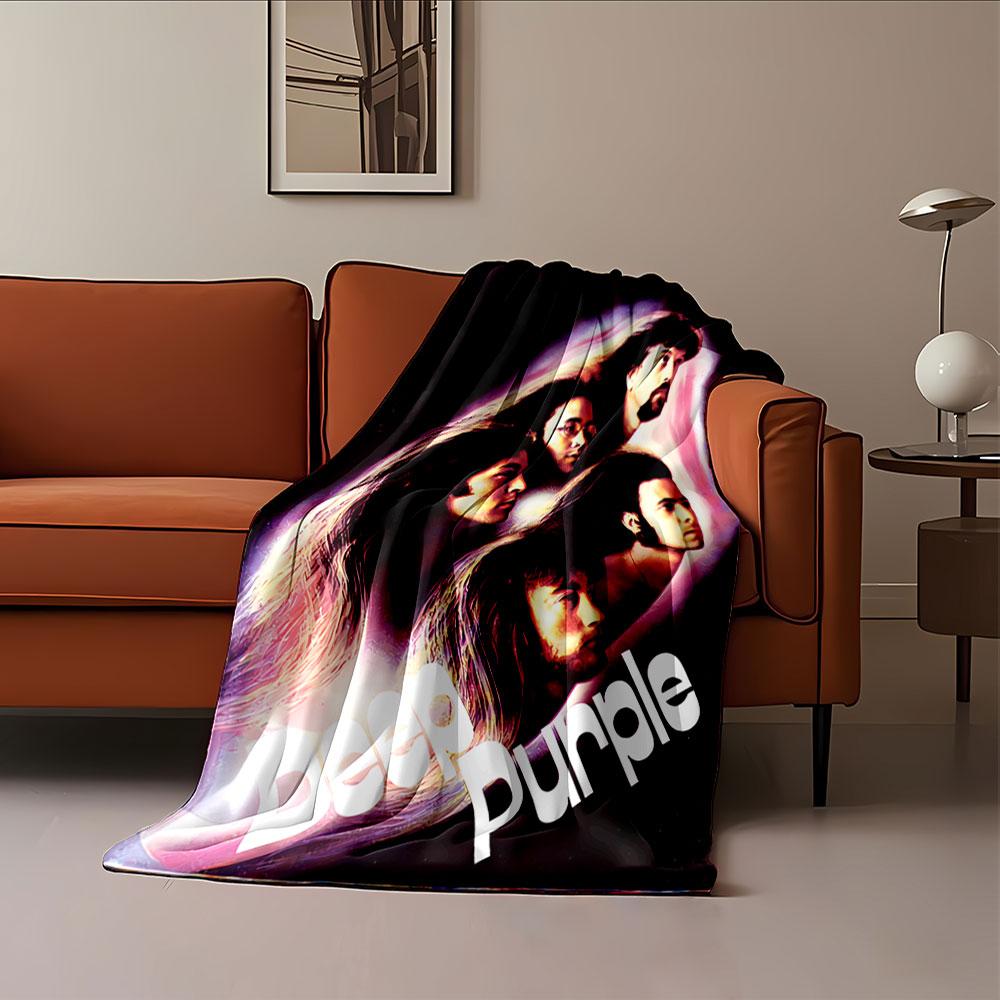 Band Art Blanket - Deep Purple for all seasons blanket lunch break throw gift