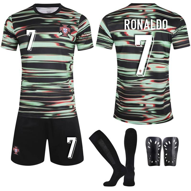 2025-Fußballuniform Nr.. 7 C Ronaldo Trikot Set Rot 8B Gebühr Portugal Training