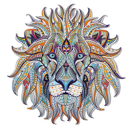 3D Löwe Mode Aufkleber Patch DIY Aufbügelbar Transfer Aufnäher Kleidung Stoff