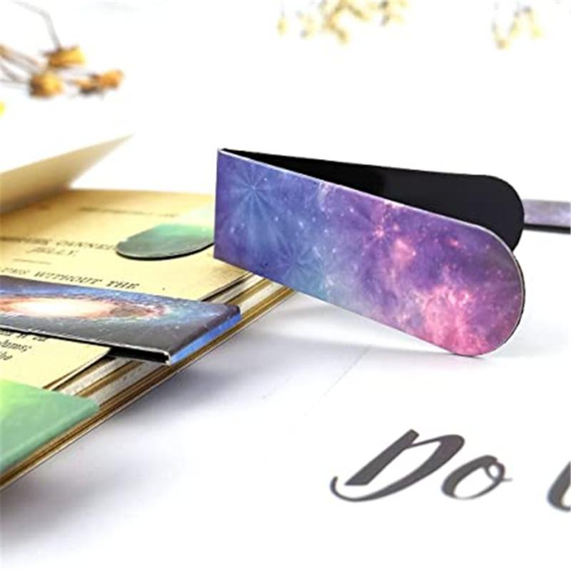 12 szt. Zakładka magnetyczna Różne wzory gwiaździstego nieba Znakomity wygląd Lekki Przenośny