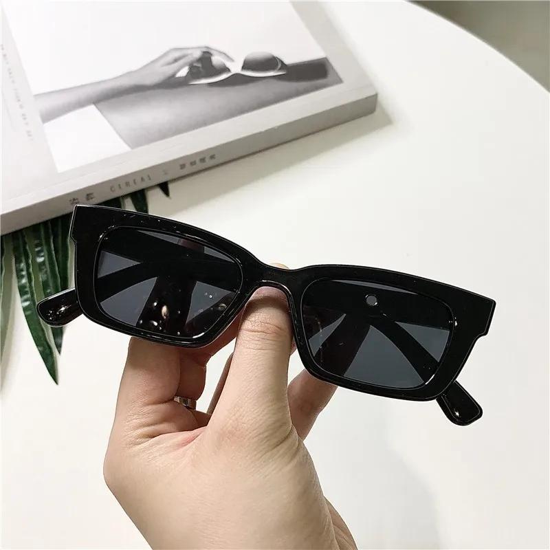 Sunglasses Women Rectangle Vintage Lady Eyeglass Cat Eye Driver Retro Points Sun Glasses Goggles Brand Designer