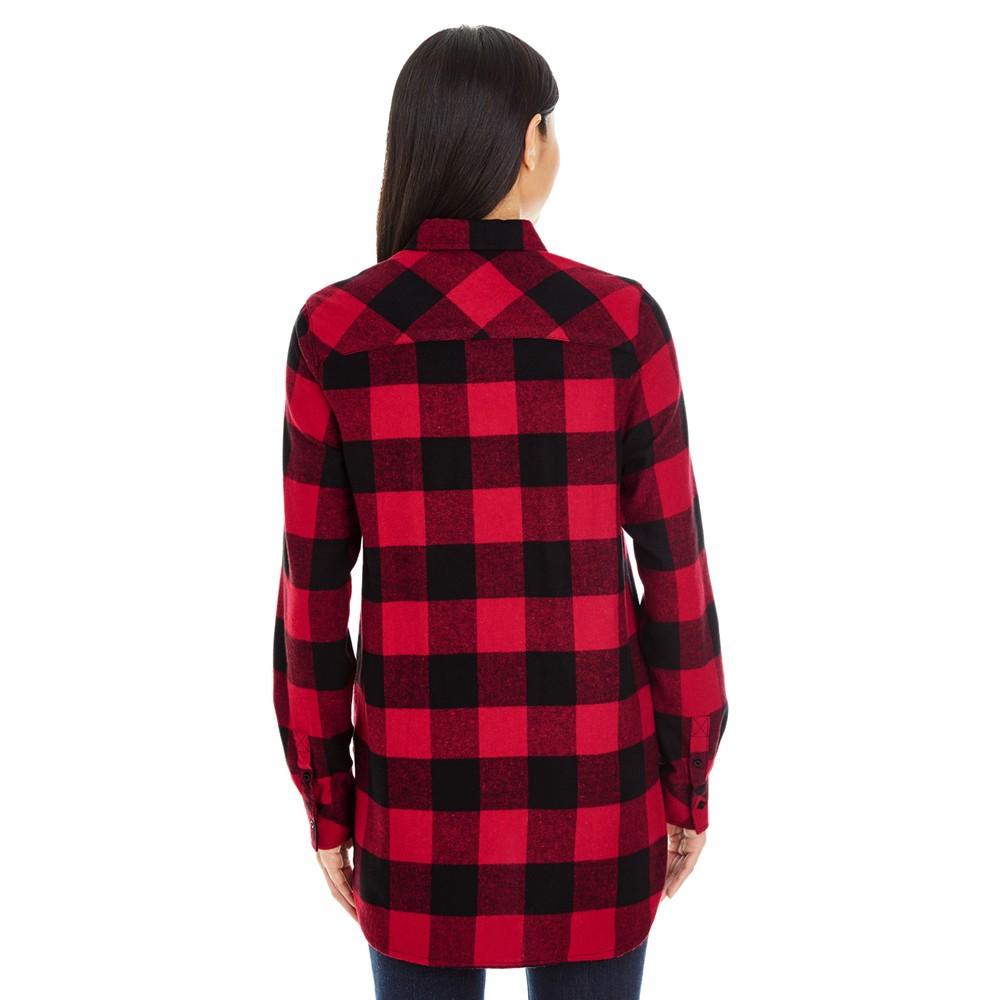 Burnside Womens/Ladies Plaid Flannel Woven Shirt