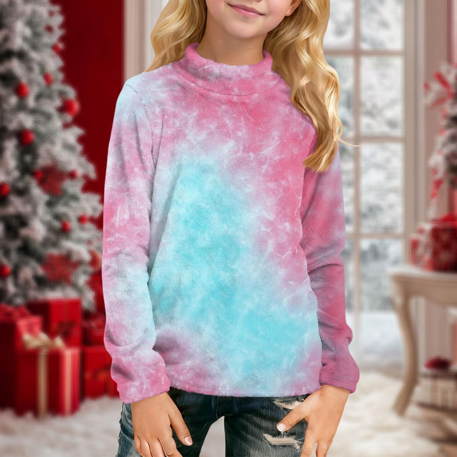 Children s Daily Casual Long-sleeved Printed Tops T-shirt 120