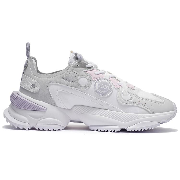 New LiNing Nebula M1 Low Top Athletic Shoes Women's Gray AGCR226-4