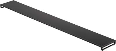 Yamazaki Jitsugyo 5737 Exhaust Port Cover Flat Type W75 Black Approx. W78XD10XH2.5cm Tower Thin Oil Splash Guard Easy To Clean