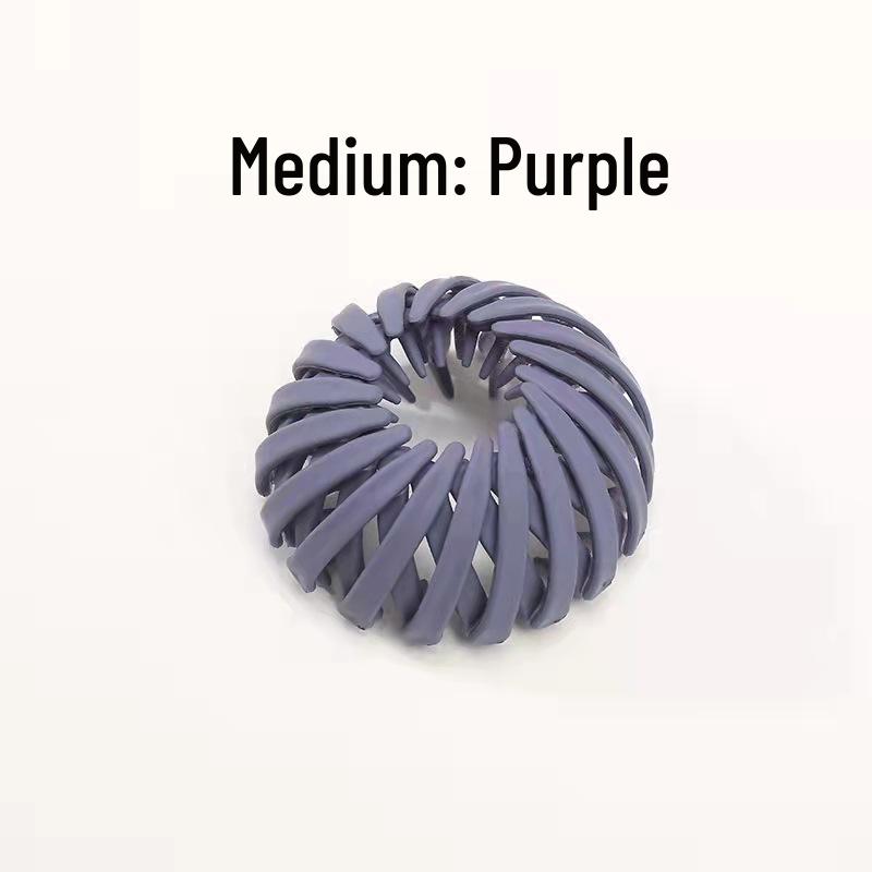 Korean Bird's Nest Bun Maker Hair Accessory - High Ponytail Claw Clip