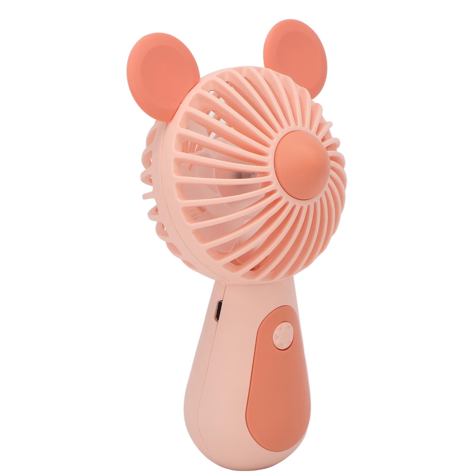 

Ручной вентилятор с двумя уровнями регулировки, эргономичный, энергосберегающий, в форме мыши, мини-вентилятор, перезаряжаемый для розовый