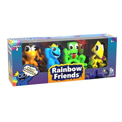 Rainbow Friends - Neon Minifigures 4-Pack (2.5" Tall, Series 2)