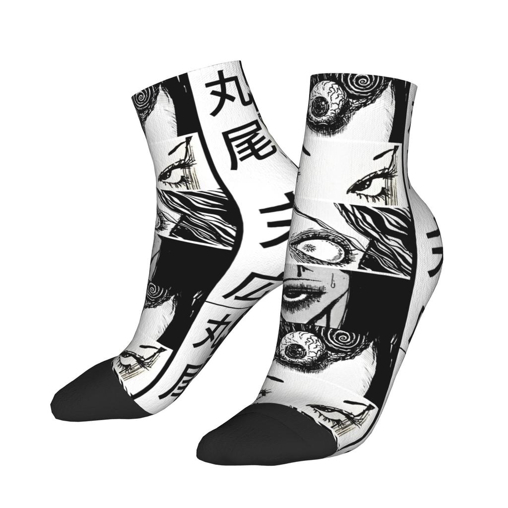 Souichi Anime  Ankle Socks Men Junjis Itos Breathable Vintage Sock Summer Running Anti Skid Graphic Socks Birthday Gift