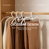 Wide Shoulder Clothes Hangers 10 Pack Non Slip Mark Free with Short Neck for Suit Shirts Coats Home Wardrobe Closet