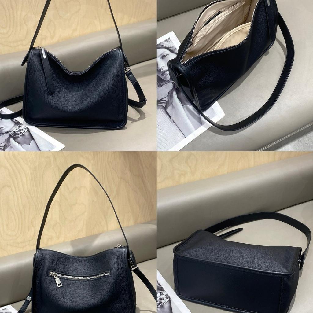 Top Layer Soft Cowhide Small Square Bag High End Single Shoulder Crossbody Bag New Large Capacity Genuine Leather Women's Bag