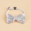 Haustier-Pailletten-Bowknot-Halsband, verstellbar, leicht, süß, niedlich, Katze, kleiner, mittelgroßer Hund, Welpe, Halskette, Heimtierbedarf