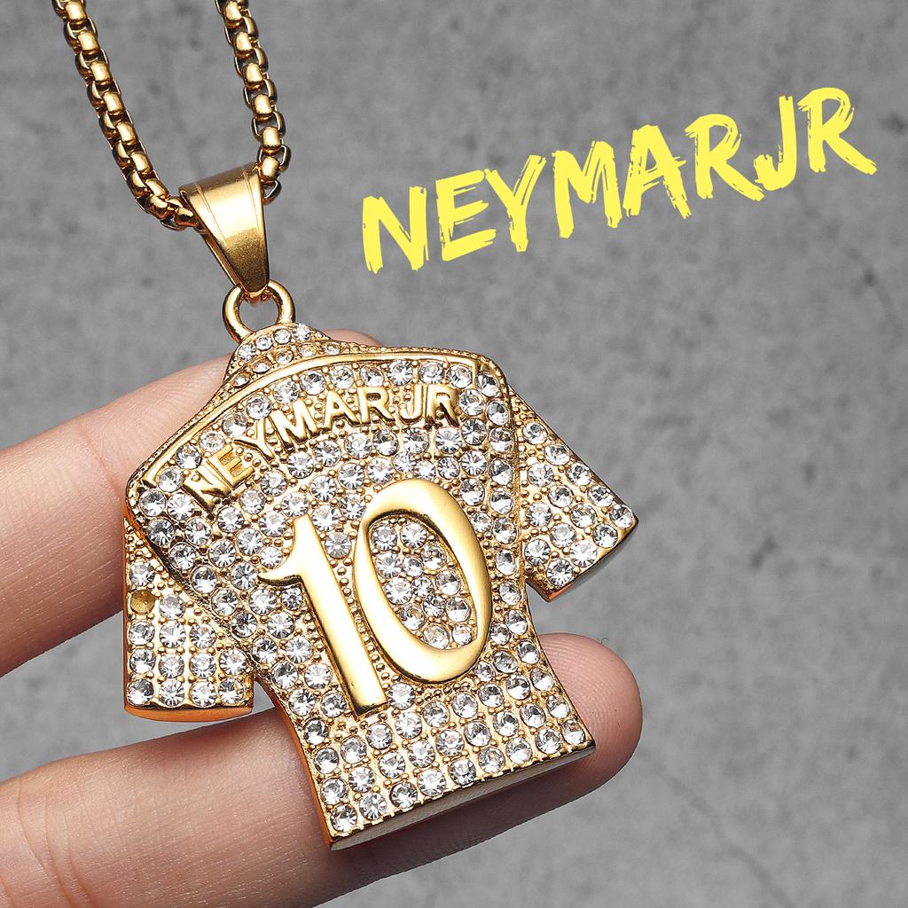 Messi Cristiano Ronaldo Neymar Haaland Football Jersey Man Necklaces Stainless Steel Pendant Chain Jewelry Gift Wholesale