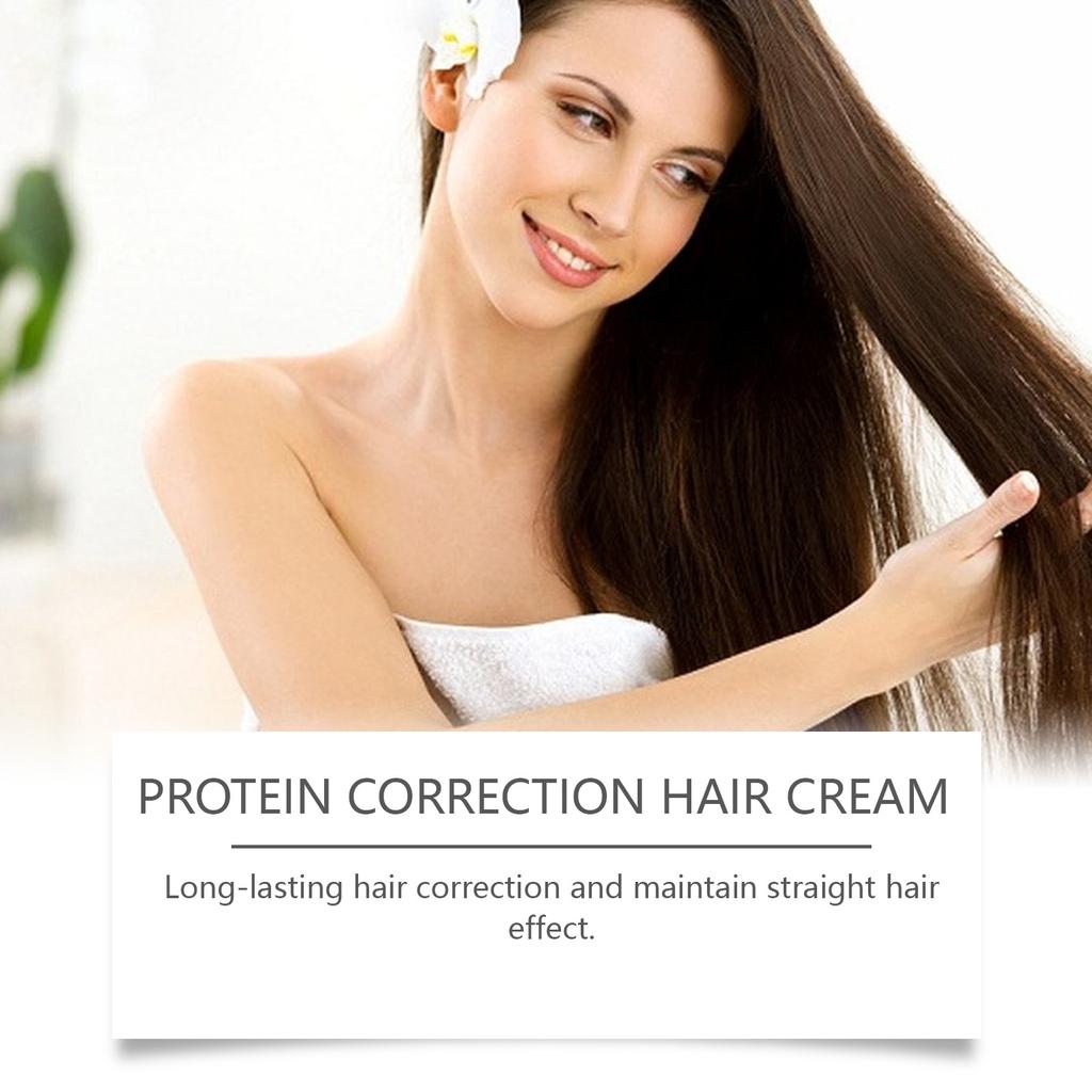 EELHOE Protein Straightening Cream – Heat-Free Hair Straightener, Nourishing & Anti-Frizz Treatment for Smooth, Soft & Manageable Hair