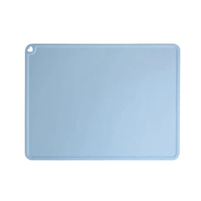 

Качественный водонепроницаемый нескользящий коврик для домашних животных, цветной силиконовый коврик для корма для домашних животных, миска для домашних животных, коврик для питьевой воды, коврик для кормления собак, легко чистится S (41 x 30 CM) синий