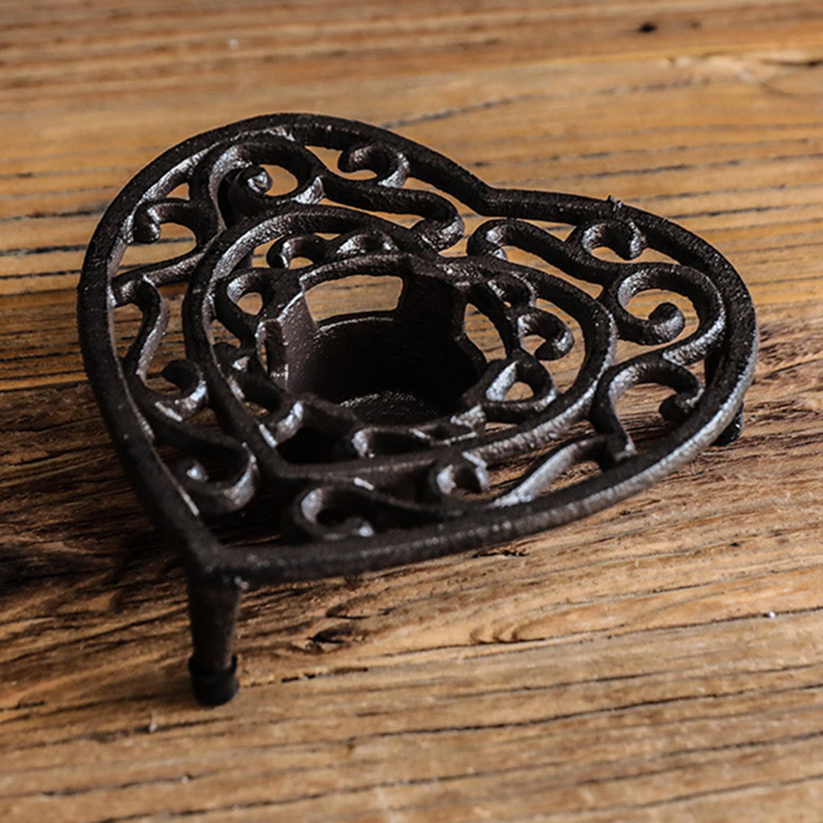 

Деревенский чугунный чайник, декоративный орнамент с подставкой для свечей, металлическая тарелка, чашки, нагреватель для свадебной вечеринки, бара, двора