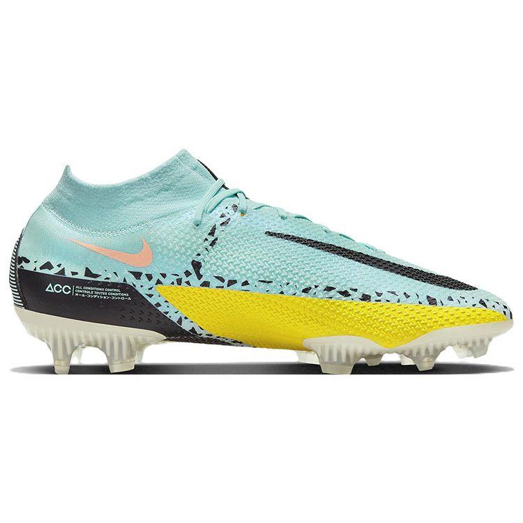 Nike Phantom GT2 DF Elite FG Lucent Pack Men Sneakers Blue Glacier-Ice Yellow-Strike CZ9889-407