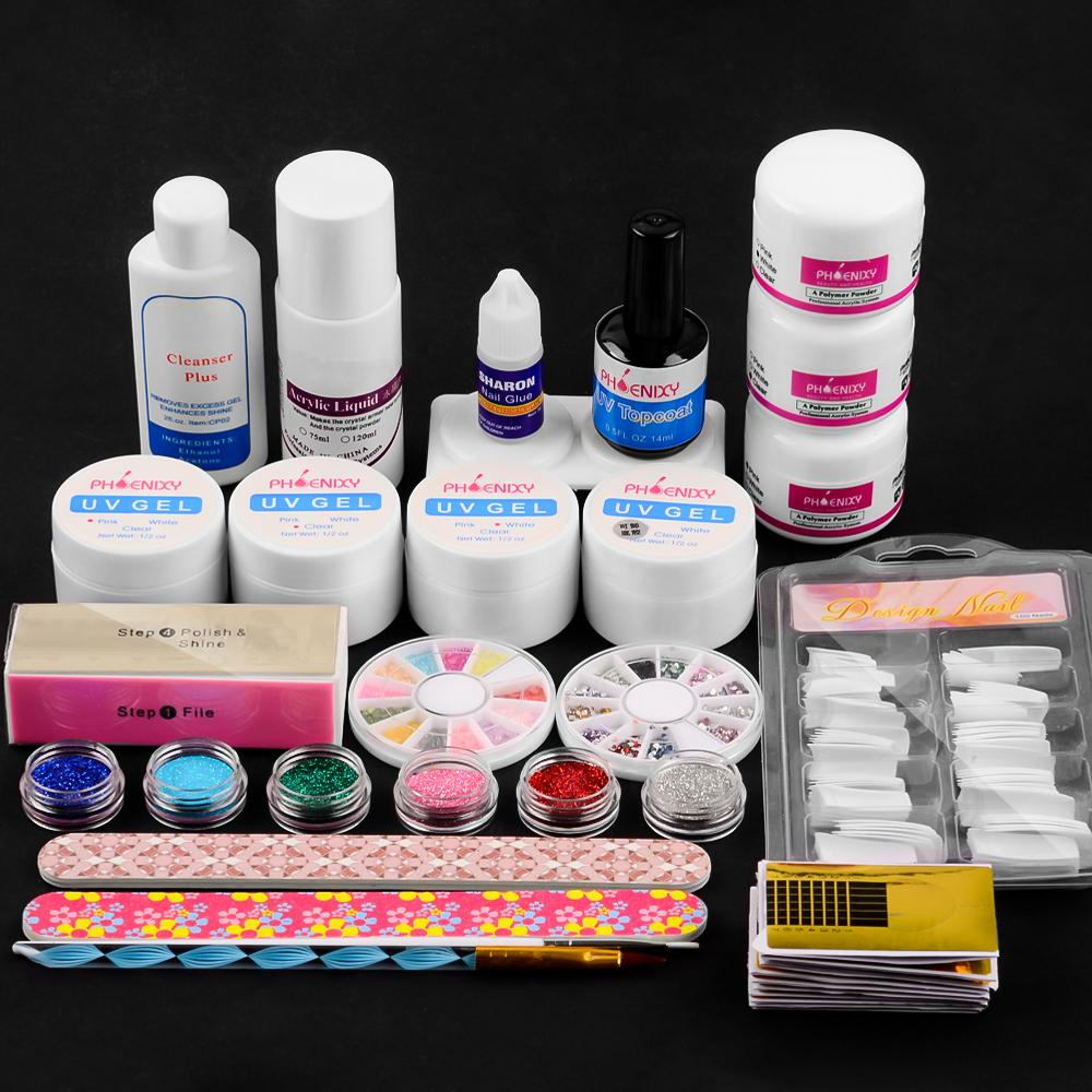 Buy Acrylic Powder Nail Extension Kit Manicure Tools NailUV Gel Polish