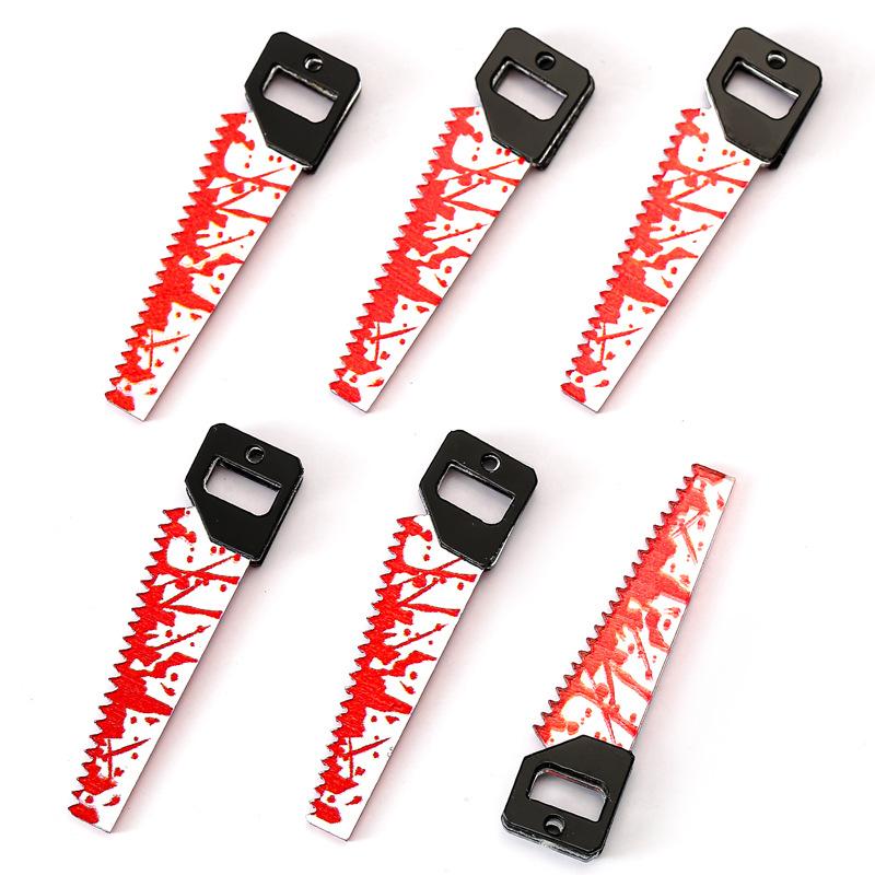 21pcs Dangle Earrings Black Flower Double-Sided Dagger Charms Halloween Knife Earring Keychain Pendant Cool Unique Accessories