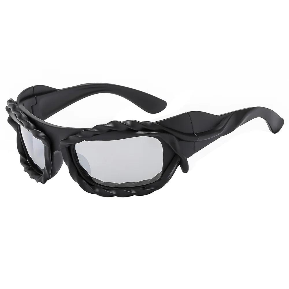 

Y2K New Sunglasses Unisex Versatile Sports Sunglasses Smooth Lines Fashionable New Creative Party Glasses