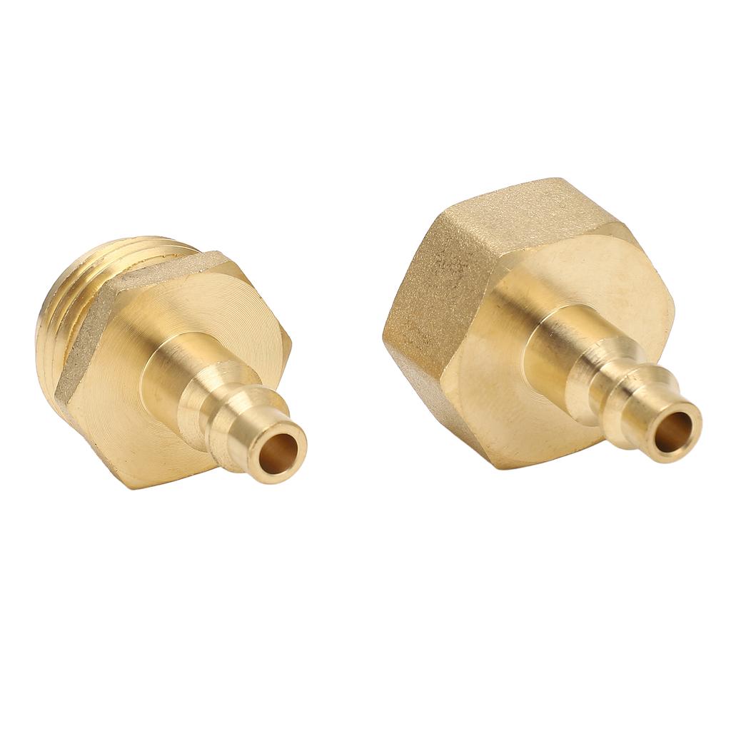 2Pcs Air Compressor 1 4in Adapter To Garden Hose 3 4in Threading Adapter for RV Motorhome Boat Camper Travel Trailer