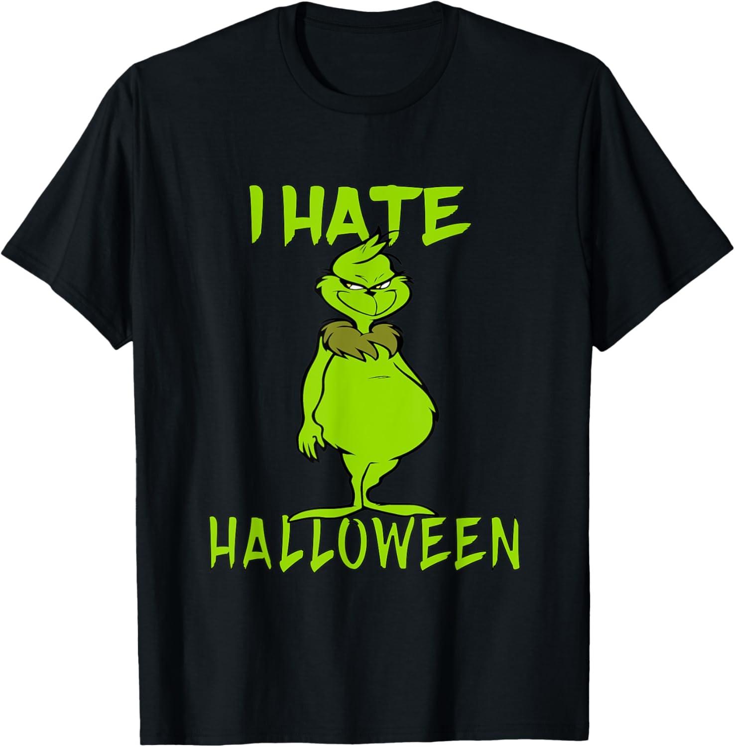 Anti Halloween I Hate Halloween, Sarcastic Saying Meme T-Shirt S разноцветный
