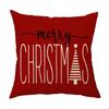 Christmas Pillow Cover Linen Printed Home Sofa Cushion Cover Car Headrest Office Pillowcase Christmas Party Decoration