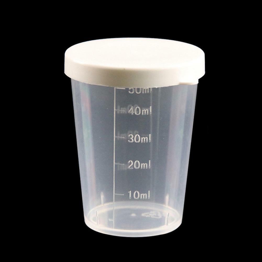 Practical and 10PCS Measuring Cup Set, Transparent Plastic Container with Lid