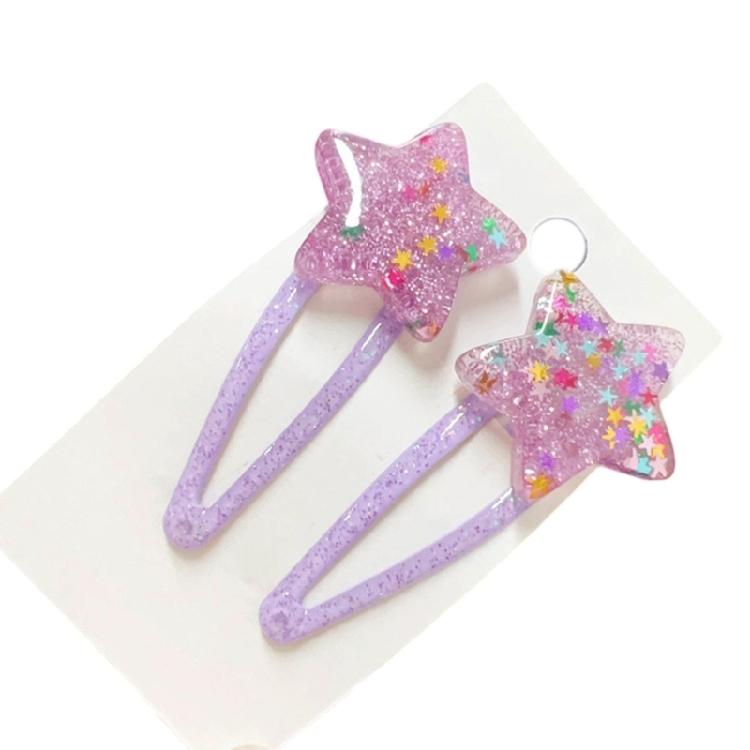 Unique Glitter Star Shaped Small Hair Clip Adorkable Glitter Hair Barrettes Hair Adornment Hair Ornaments