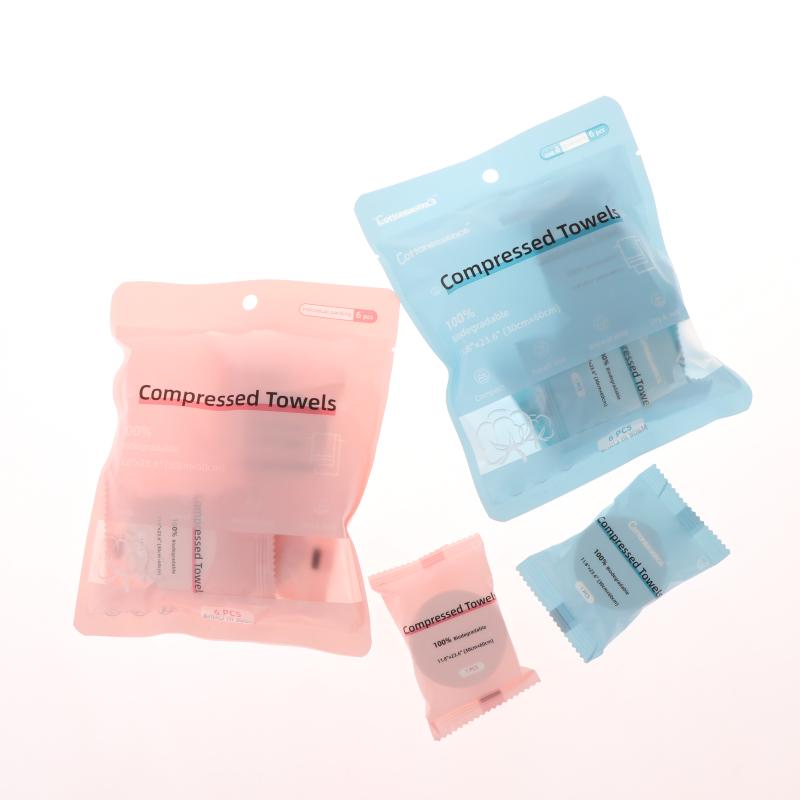 6/30 Bucăți Prosop Comprimat de Unică Folosință Portabil Fibră Vegetală Prosop de Față Șervețel Potrivit Pentru Călătorii Camping Sport Saloane de Frumusețe
